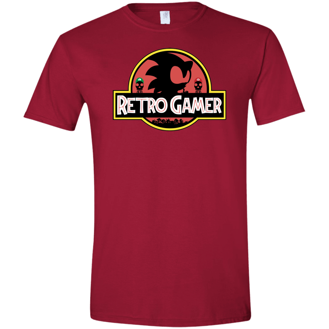 T-Shirts Cardinal Red / S Retro Gamer Men's Semi-Fitted Softstyle