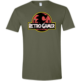 T-Shirts Military Green / S Retro Gamer Men's Semi-Fitted Softstyle