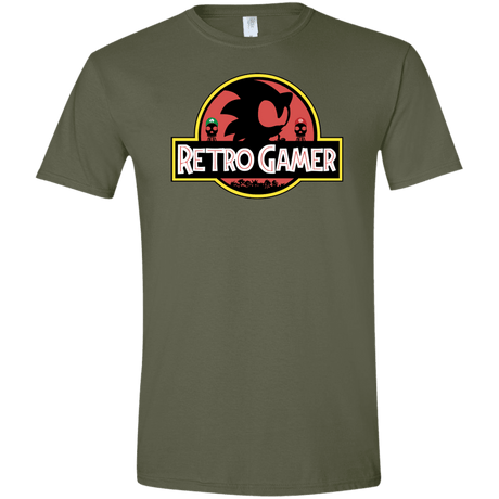 T-Shirts Military Green / S Retro Gamer Men's Semi-Fitted Softstyle