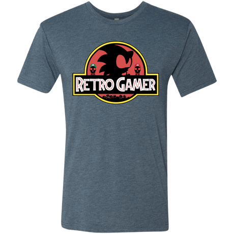 T-Shirts Indigo / S Retro Gamer Men's Triblend T-Shirt