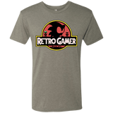 T-Shirts Venetian Grey / S Retro Gamer Men's Triblend T-Shirt
