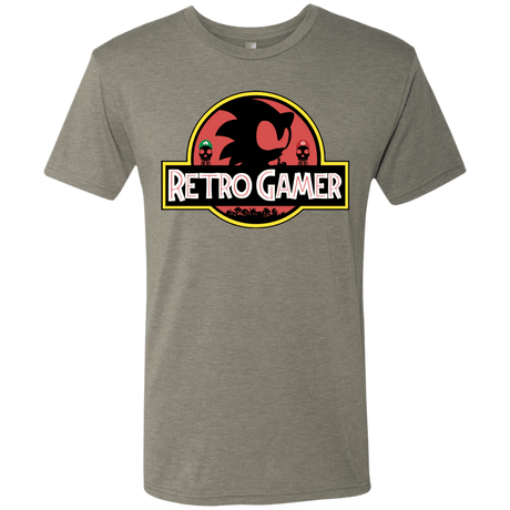 T-Shirts Venetian Grey / S Retro Gamer Men's Triblend T-Shirt