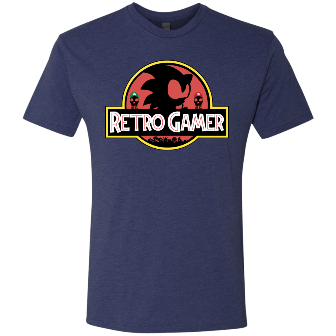 T-Shirts Vintage Navy / S Retro Gamer Men's Triblend T-Shirt