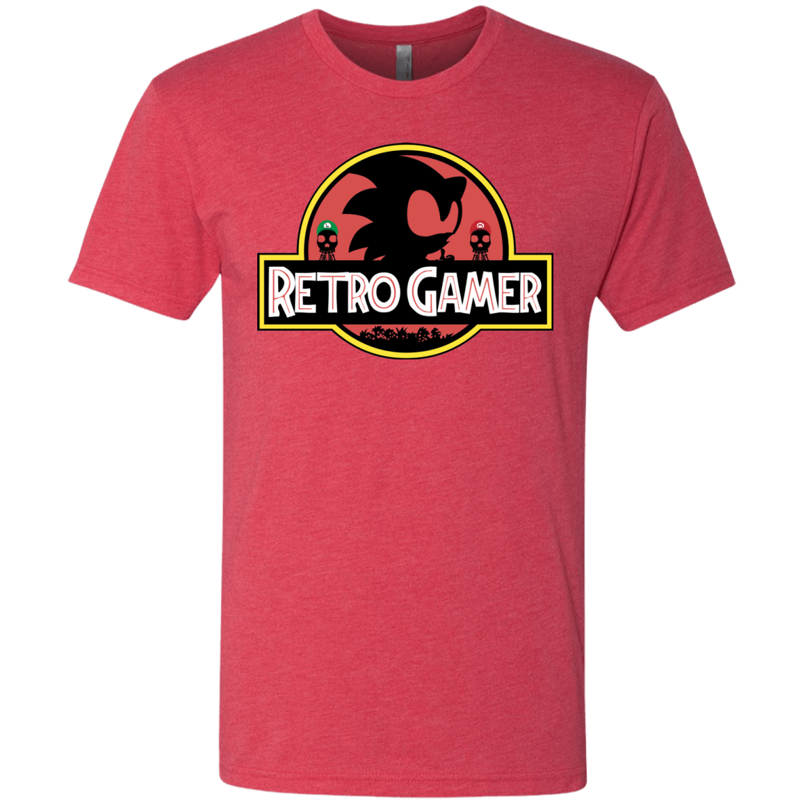T-Shirts Vintage Red / S Retro Gamer Men's Triblend T-Shirt