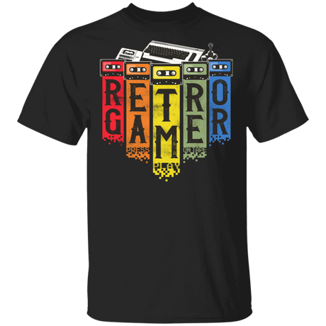 T-Shirts Black / S Retro Gamer T-Shirt