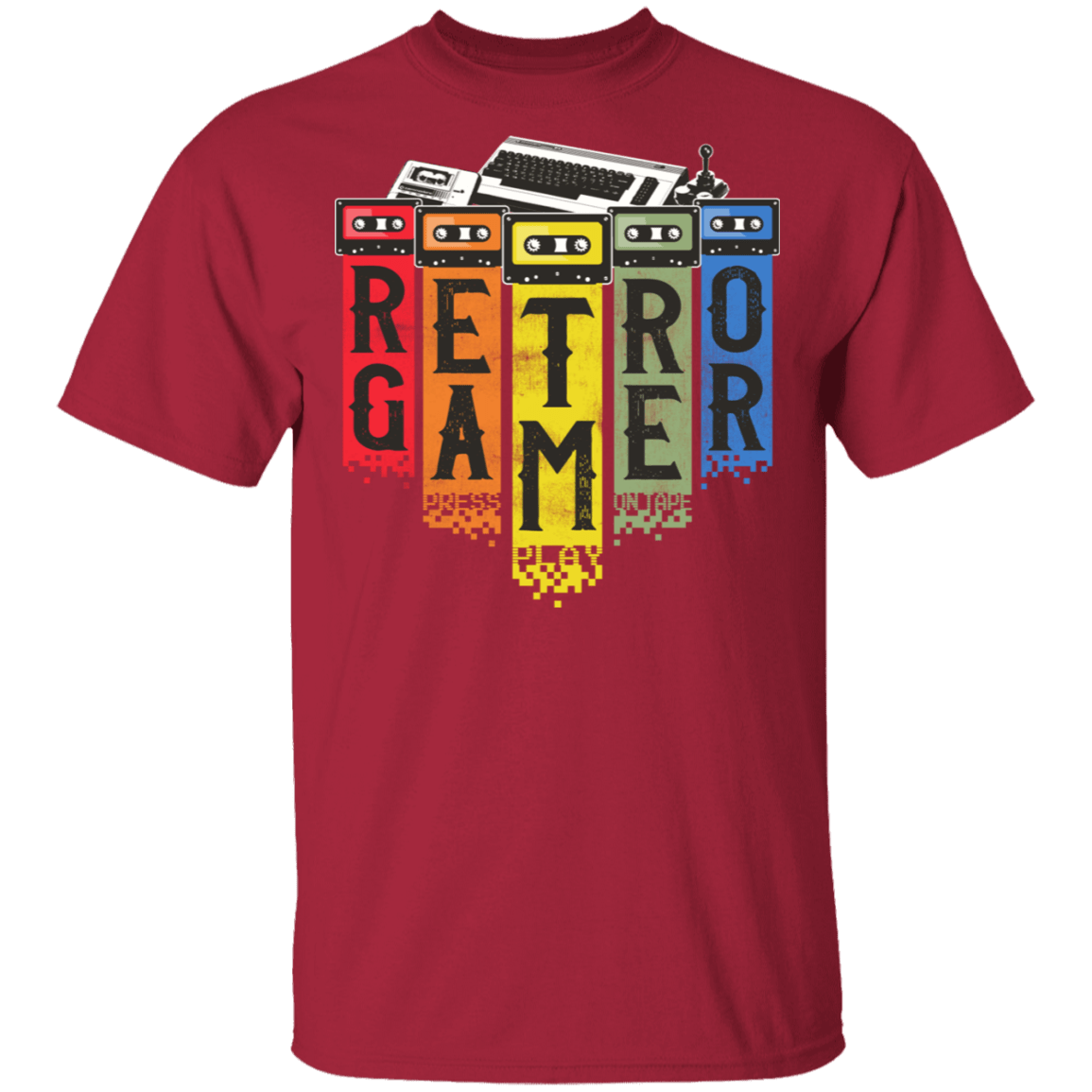 T-Shirts Cardinal / S Retro Gamer T-Shirt