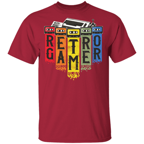 T-Shirts Cardinal / S Retro Gamer T-Shirt