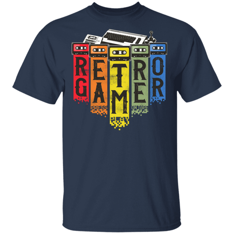 T-Shirts Navy / S Retro Gamer T-Shirt