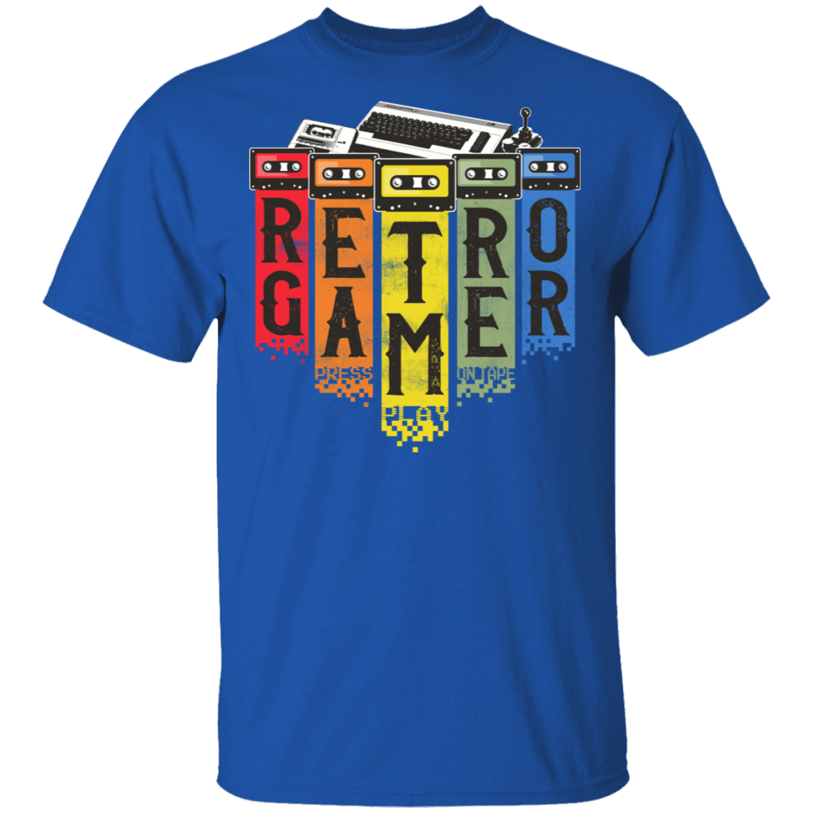T-Shirts Royal / S Retro Gamer T-Shirt