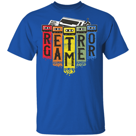 T-Shirts Royal / S Retro Gamer T-Shirt