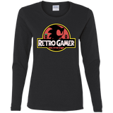 T-Shirts Black / S Retro Gamer Women's Long Sleeve T-Shirt