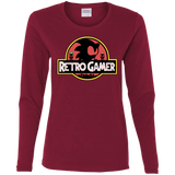 T-Shirts Cardinal / S Retro Gamer Women's Long Sleeve T-Shirt