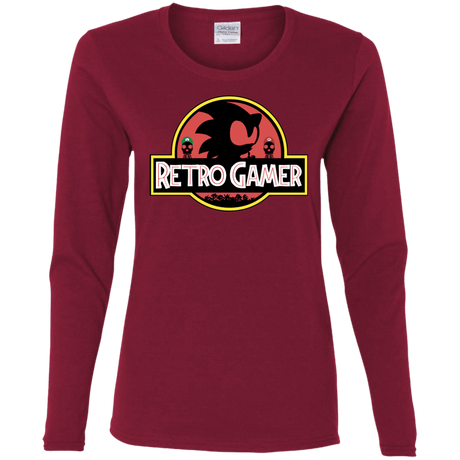 T-Shirts Cardinal / S Retro Gamer Women's Long Sleeve T-Shirt