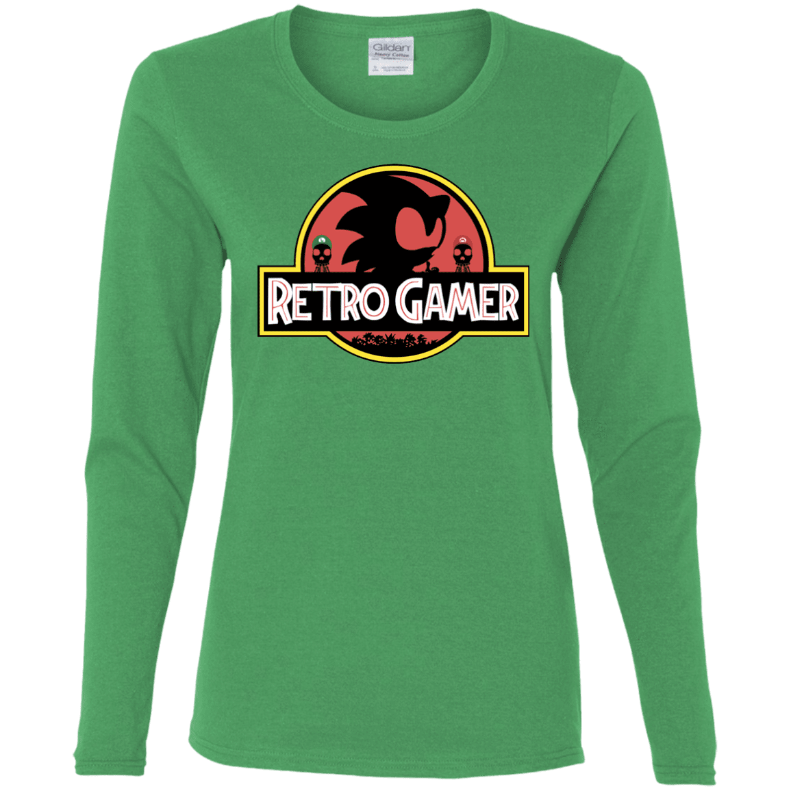 T-Shirts Irish Green / S Retro Gamer Women's Long Sleeve T-Shirt