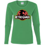 T-Shirts Irish Green / S Retro Gamer Women's Long Sleeve T-Shirt