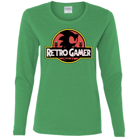 T-Shirts Irish Green / S Retro Gamer Women's Long Sleeve T-Shirt