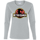 T-Shirts Sport Grey / S Retro Gamer Women's Long Sleeve T-Shirt