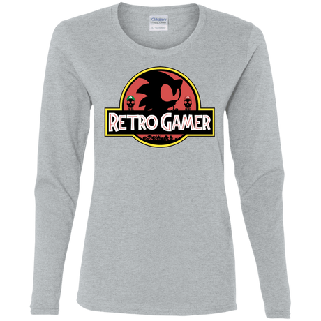 T-Shirts Sport Grey / S Retro Gamer Women's Long Sleeve T-Shirt