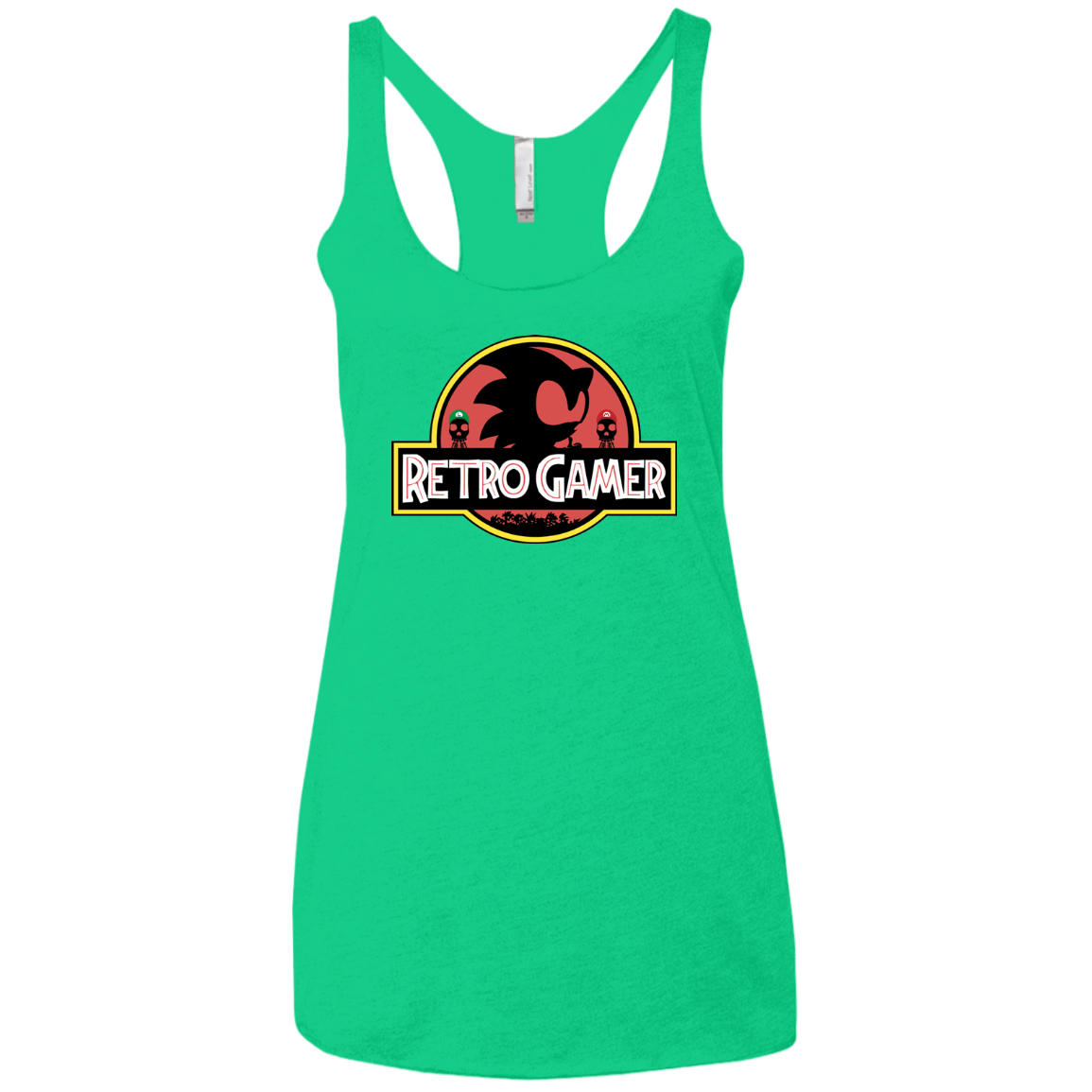 T-Shirts Envy / X-Small Retro Gamer Women's Triblend Racerback Tank