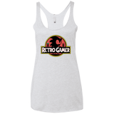 T-Shirts Heather White / X-Small Retro Gamer Women's Triblend Racerback Tank