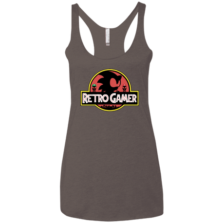 T-Shirts Macchiato / X-Small Retro Gamer Women's Triblend Racerback Tank