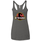 T-Shirts Premium Heather / X-Small Retro Gamer Women's Triblend Racerback Tank