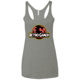 T-Shirts Venetian Grey / X-Small Retro Gamer Women's Triblend Racerback Tank
