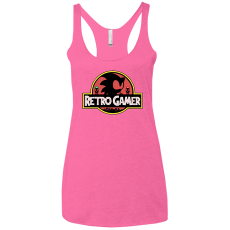 T-Shirts Vintage Pink / X-Small Retro Gamer Women's Triblend Racerback Tank