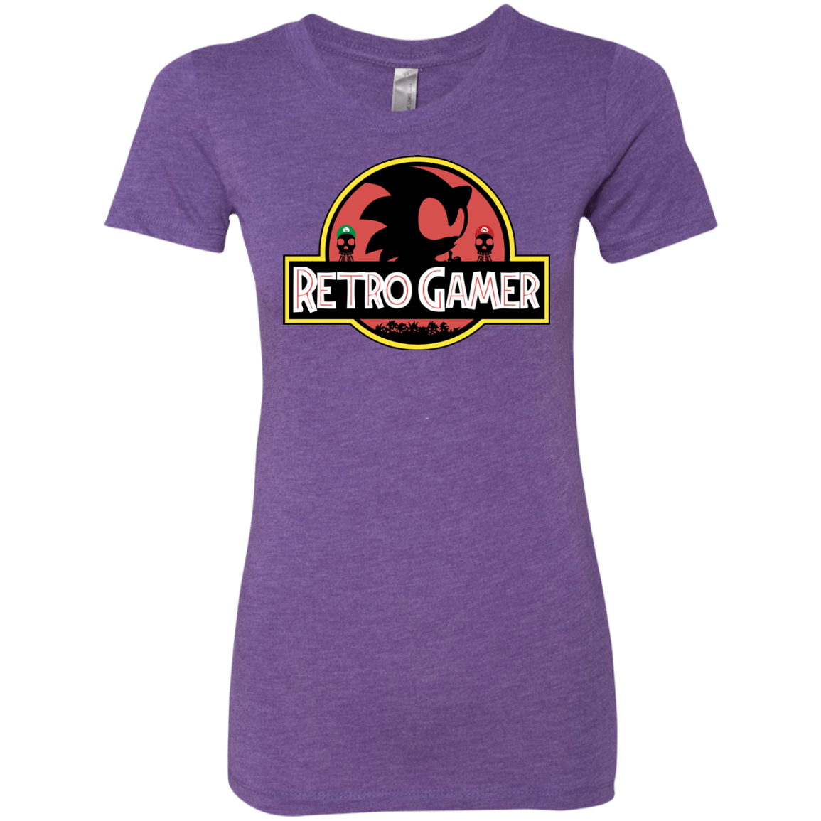 T-Shirts Purple Rush / S Retro Gamer Women's Triblend T-Shirt