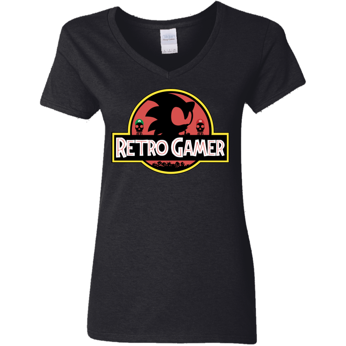 Retro Gamer Women's V-Neck T-Shirt