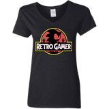 Retro Gamer Women's V-Neck T-Shirt