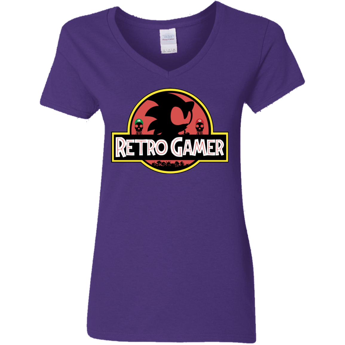 Retro Gamer Women's V-Neck T-Shirt