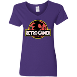 Retro Gamer Women's V-Neck T-Shirt