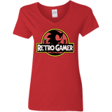 Retro Gamer Women's V-Neck T-Shirt