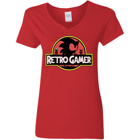 Retro Gamer Women's V-Neck T-Shirt