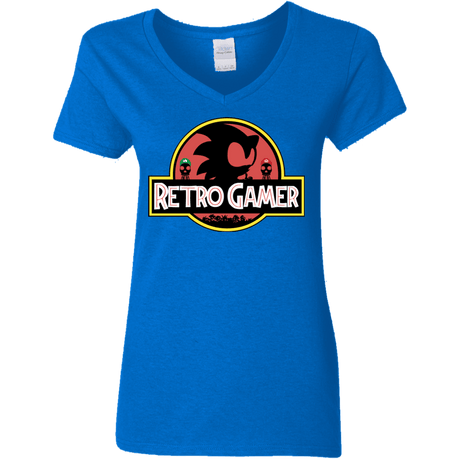 Retro Gamer Women's V-Neck T-Shirt