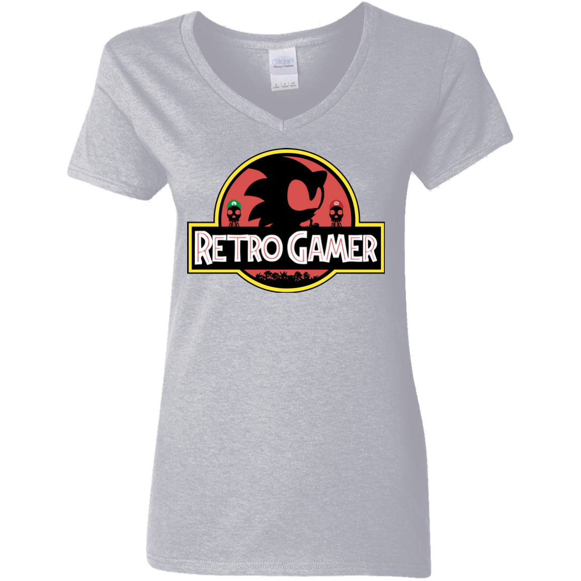 Retro Gamer Women's V-Neck T-Shirt