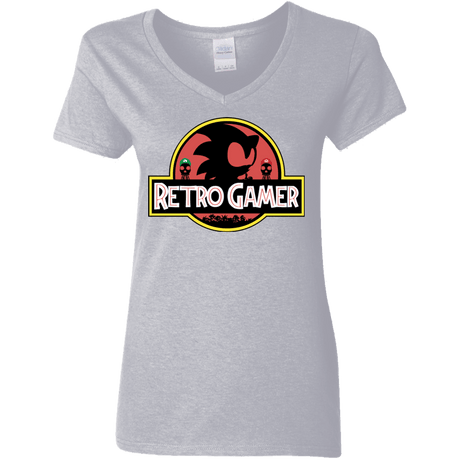 Retro Gamer Women's V-Neck T-Shirt