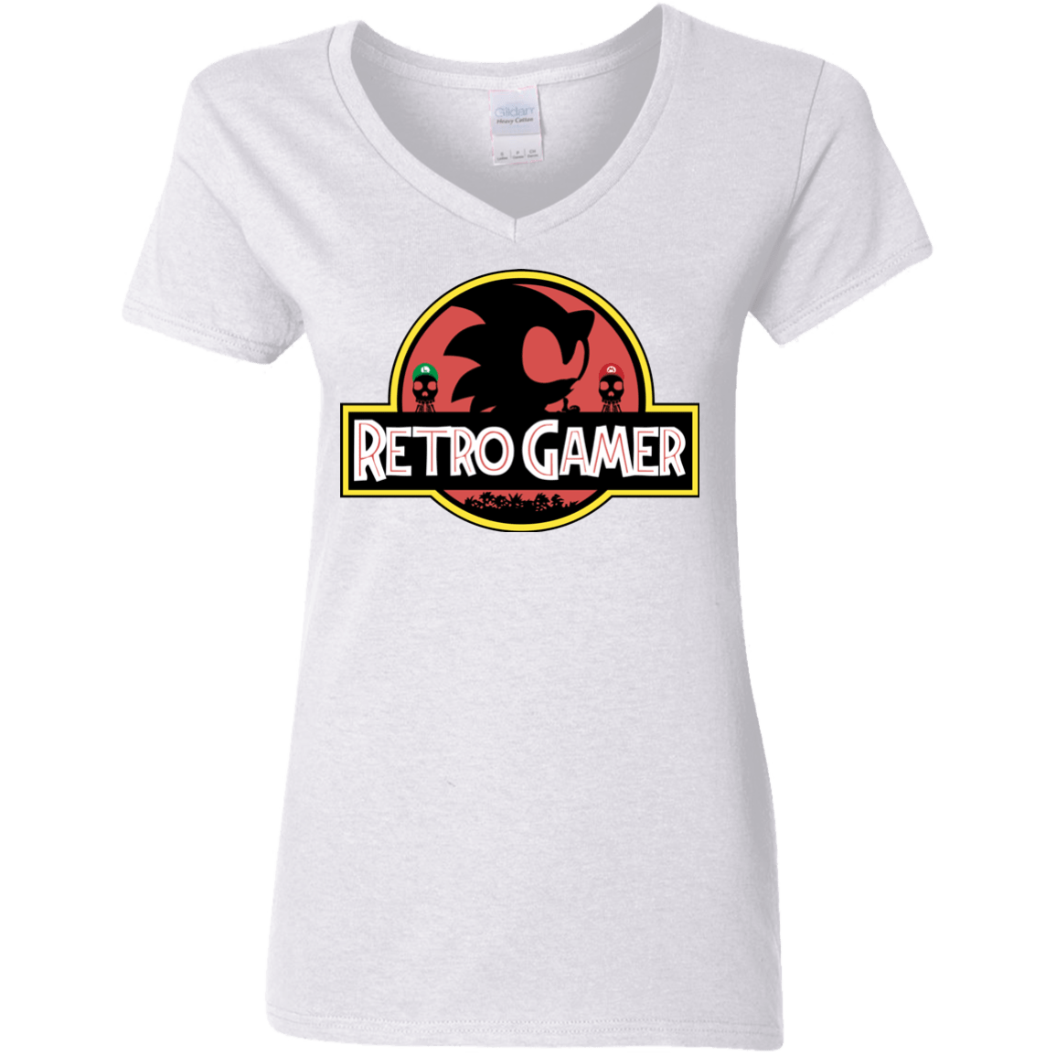 Retro Gamer Women's V-Neck T-Shirt