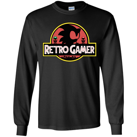 T-Shirts Black / YS Retro Gamer Youth Long Sleeve T-Shirt