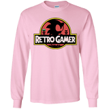 T-Shirts Light Pink / YS Retro Gamer Youth Long Sleeve T-Shirt