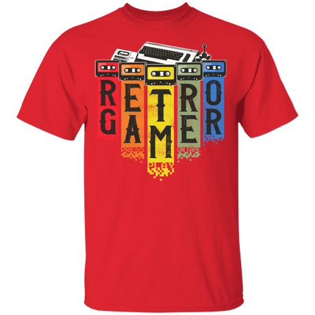 T-Shirts Red / YXS Retro Gamer Youth T-Shirt