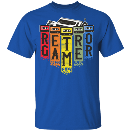 T-Shirts Royal / YXS Retro Gamer Youth T-Shirt