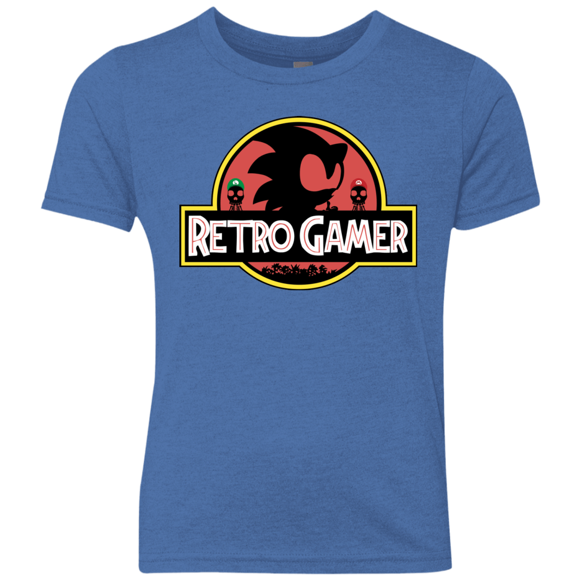 T-Shirts Vintage Royal / YXS Retro Gamer Youth Triblend T-Shirt