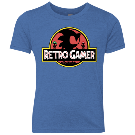 T-Shirts Vintage Royal / YXS Retro Gamer Youth Triblend T-Shirt