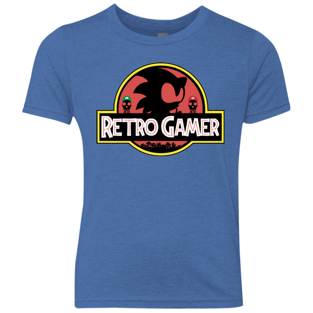 T-Shirts Vintage Royal / YXS Retro Gamer Youth Triblend T-Shirt