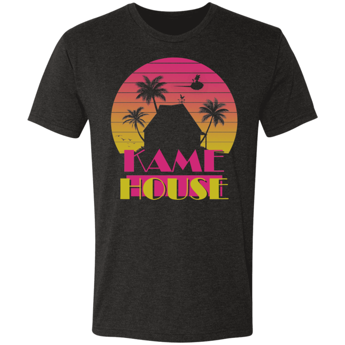 T-Shirts Vintage Black / S Retro Island Men's Triblend T-Shirt