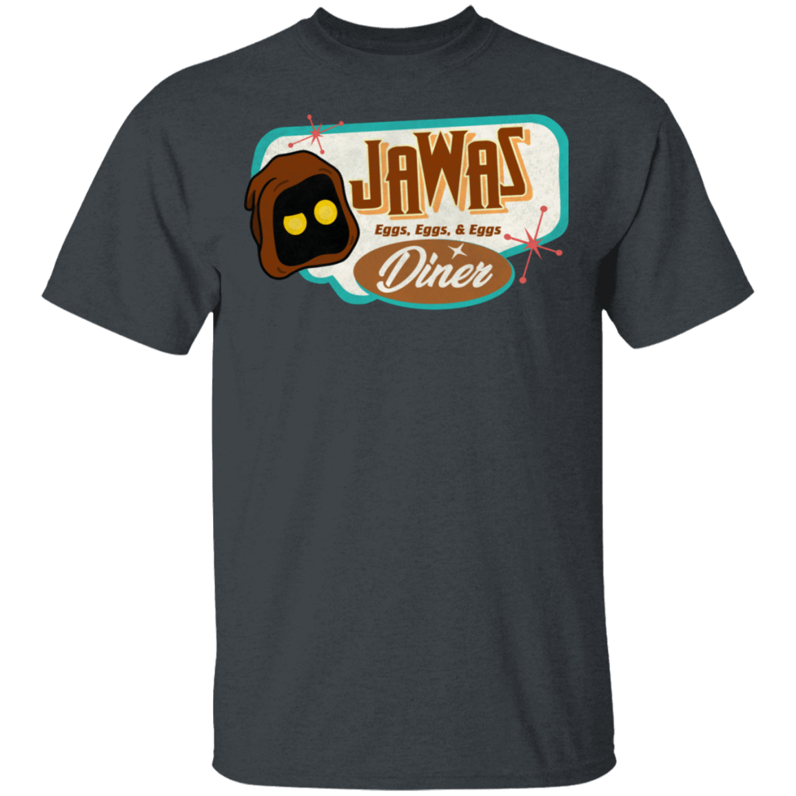 T-Shirts Dark Heather / S Retro Jawas Diner T-Shirt