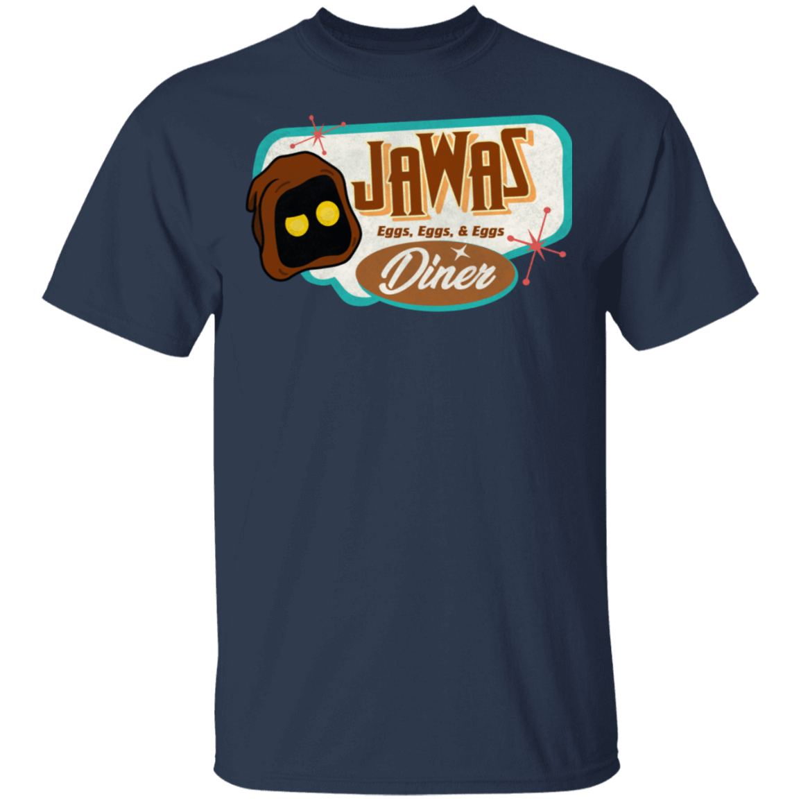 T-Shirts Navy / S Retro Jawas Diner T-Shirt