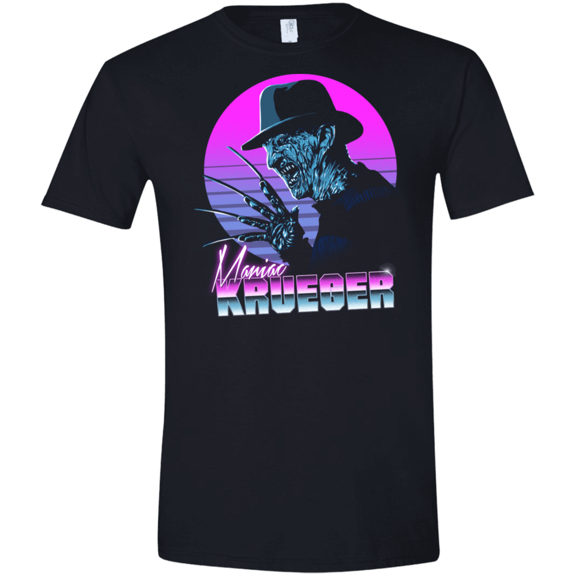 T-Shirts Black / S Retro Krueger Men's Semi-Fitted Softstyle